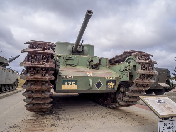 Historic tanks at  the Military Museums, Calgary