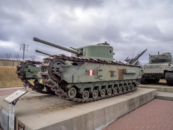 Tanques históricos nos Museus Militares, Calgary — Fotografia de Stock