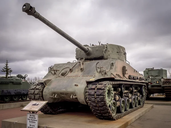 Historic tanks at  the Military Museums, Calgary — Stock Photo, Image