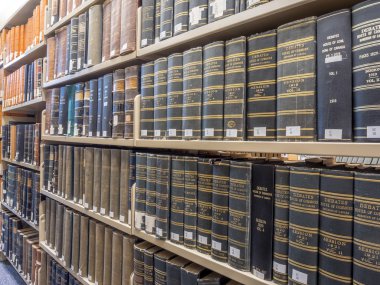 Law Library - Old Law Books clipart