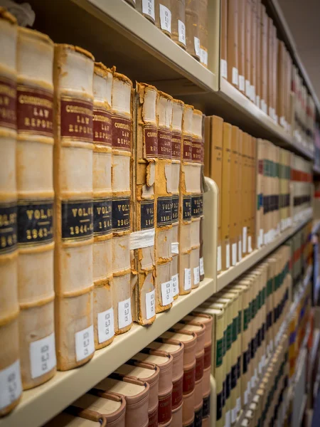 Law Library - Old Law Books — Stock Photo, Image