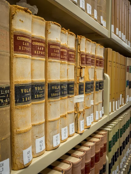 Law Library - Old Law Books — Stock Photo, Image