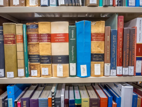 Law Library - Old Law Books — Stock Photo, Image