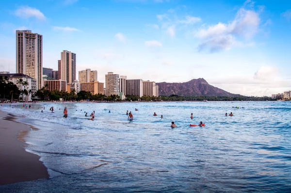 Strand von Waikiki — Stockfoto