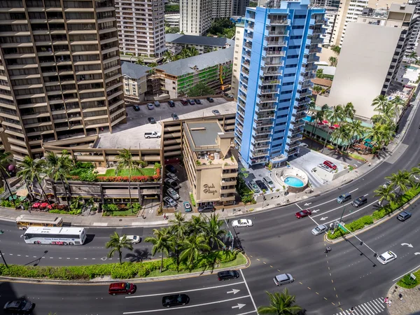 Panoramę Waikiki — Zdjęcie stockowe