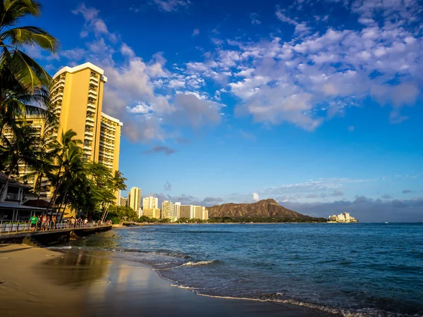 Spiaggia di Waikiki — Foto Stock