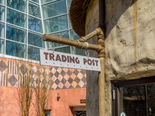 Fából készült a trading post — Stock Fotó