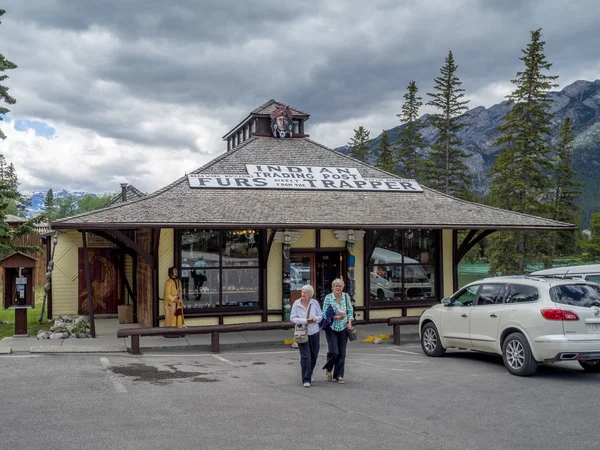 Indyjski punkt handlowy w mieście Banff — Zdjęcie stockowe