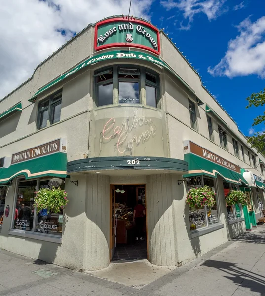 Banff Avenue lojas — Fotografia de Stock