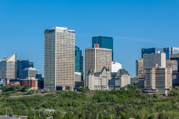 Horizonte de Edmonton — Fotografia de Stock