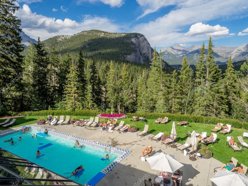 Outdoor Pool At The Banff Springs Hotel Stock Editorial Photo C Jewhyte Outdoor Pool At The Banff Springs Hotel Stock Editorial Photo C Jewhyte