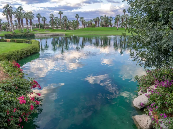 Golfbanan sunrise, Palm Desert Kalifornien — Stockfoto