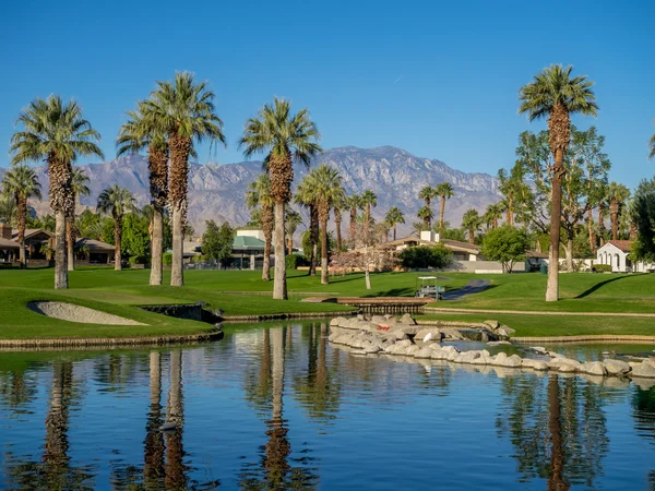 Palm Desert Kaliforniya Golf Sahası — Stok fotoğraf