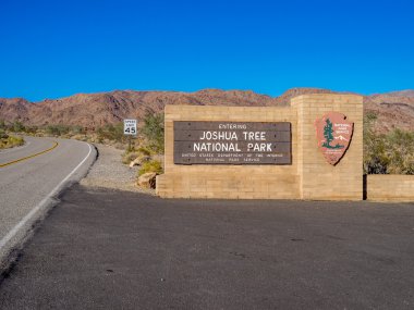 Giriş işareti için Joshua Tree National Park