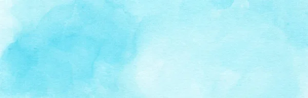 Cielo Dipinto Mano Nuvole Blu Astratto Acquerello Texture Sfondo — Foto Stock
