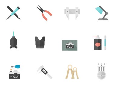 Düz renk Icons set