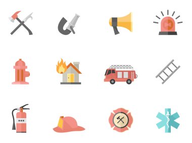 Düz renk Icons set