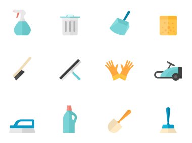 Düz renk Icons set