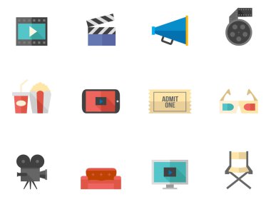 Düz renk Icons set
