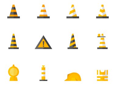 Düz renk Icons set