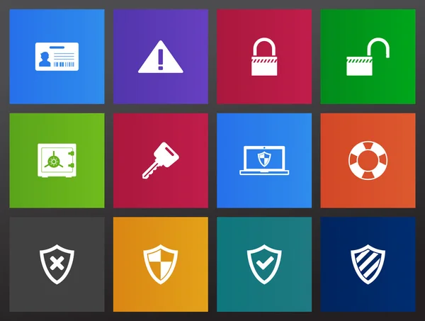 Iconos establecidos en estilo Metro — Archivo Imágenes Vectoriales