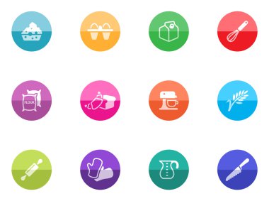 Renkli Daireler ayarla simgeler