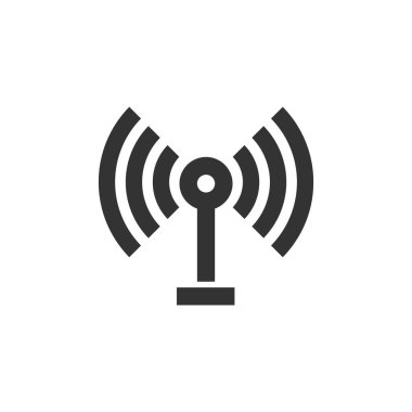 Kalın ana hatlı podcast simgesi. Siyah ve beyaz tek renkli vektör çizimi.