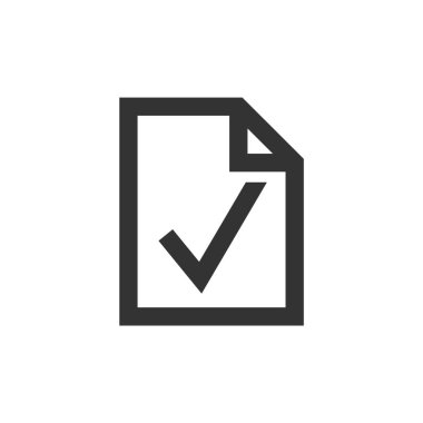 Kalın taslak biçiminde işaret simgesini işaretle. Siyah ve beyaz tek renkli vektör çizimi.