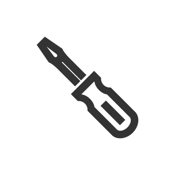 Rewdriver Icon Thick Outline Style Черно Белая Монохромная Векторная Иллюстрация — стоковый вектор