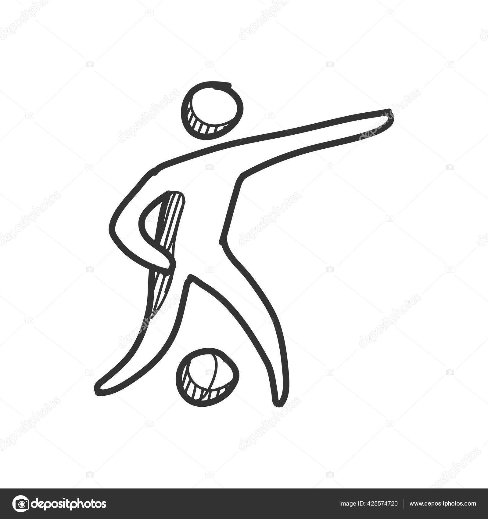 Ilustração De Jogo De Esporte De Dois Jogadores De Futebol PNG