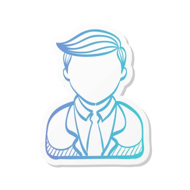 Yapıştırma renginde doktor simgesi. Pratisyen hekimlerin sağlık hizmetleri