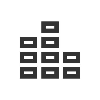 Kalın hatlı sembol simgesi. Siyah ve beyaz tek renkli vektör çizimi.