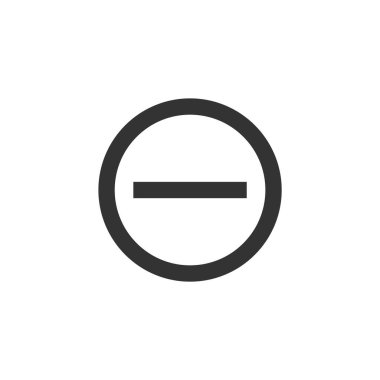 Dur işareti simgesi kalın taslak şeklinde. Siyah ve beyaz tek renkli vektör çizimi.