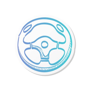 Direksiyon simgesi etiket rengi. Otomobil otomatik ulaşım hız spor aksesuarları