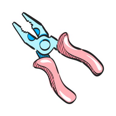 Renk çiziminde kerpeten simgesi. Endüstriyel inşaat mekaniği elektrikli elektronik