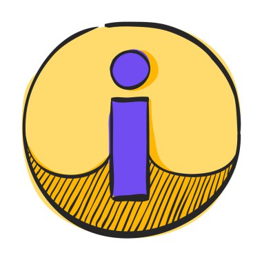 Renk çiziminde bilgi simgesi simgesi. Web sitesi bilgi yardımı soruları