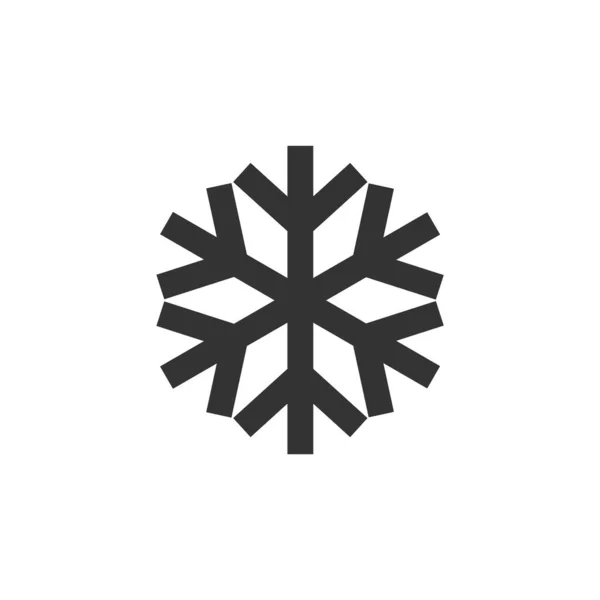 Schneeflocken Dicken Umrissen Schwarz Weiße Monochrome Vektorillustration — Stockvektor