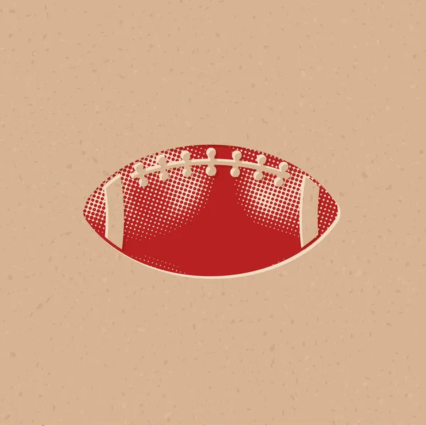 Football Icon Halftone Style Grunge Background Vector Illustration — Stock Vector