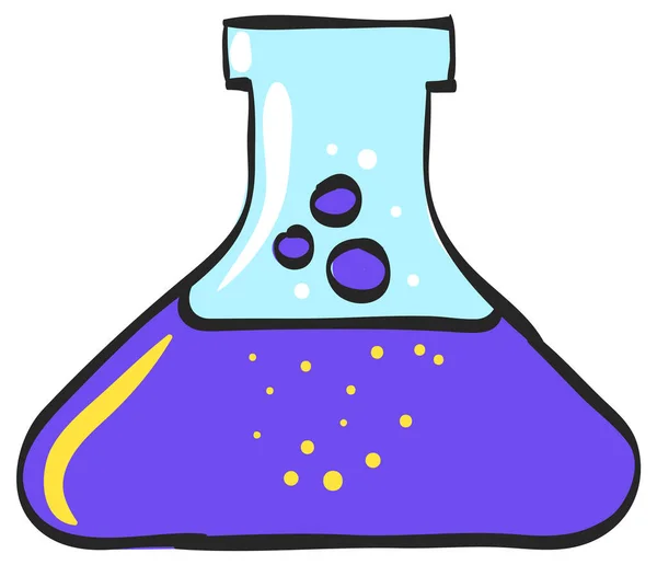 Ícone Mais Fraco Desenho Cores Laboratórios Pesquisa Ciência Biologia Química — Vetor de Stock