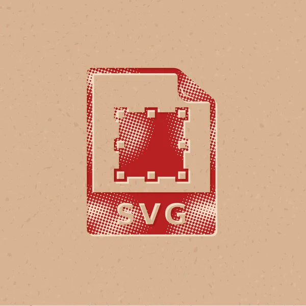 Svg 아이콘은 스타일이다 Grunge Background Vector Illustration — 스톡 벡터