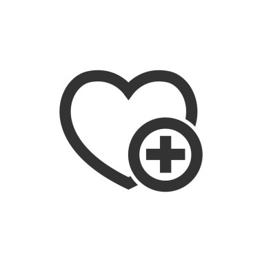 Kalın hatlı favori ikon. Siyah ve beyaz tek renkli vektör çizimi.