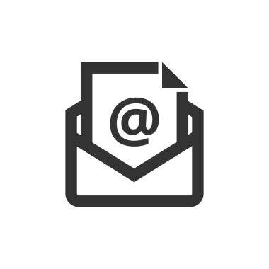 Kalın ana hatlı harf simgesi. Siyah ve beyaz tek renkli vektör çizimi.