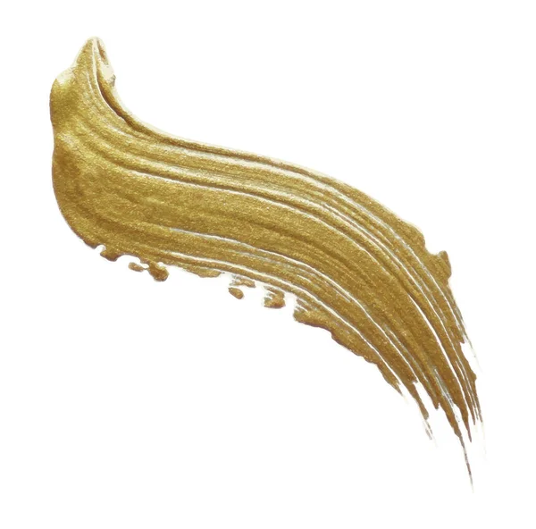 現実的な金の輝き塗装ブラシ 手描きベクトルイラスト — ストックベクタ