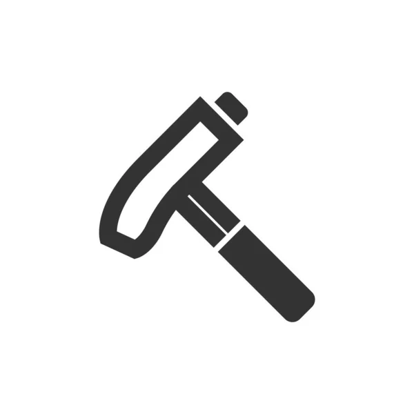 Allen Schlüsselsymbol Dickem Outline Stil Schwarz Weiße Monochrome Vektorillustration — Stockvektor