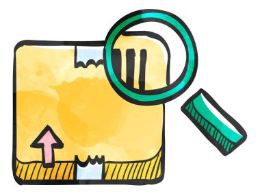 Suluboya biçim simgesi Parsel izlemesi