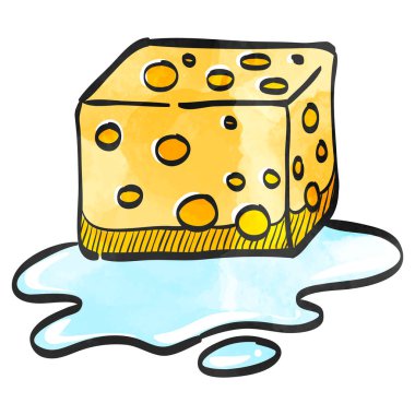 Suluboya Biçimli Sünger Temizleme