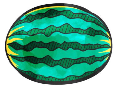 Suluboya tarzı simge Su kavunu