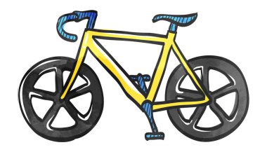 Suluboya tarzı simge yolu bisikleti