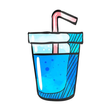 Suluboya tarzı simge Yumuşak içecek