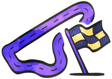 Suluboya tarzı simge yarış devresi